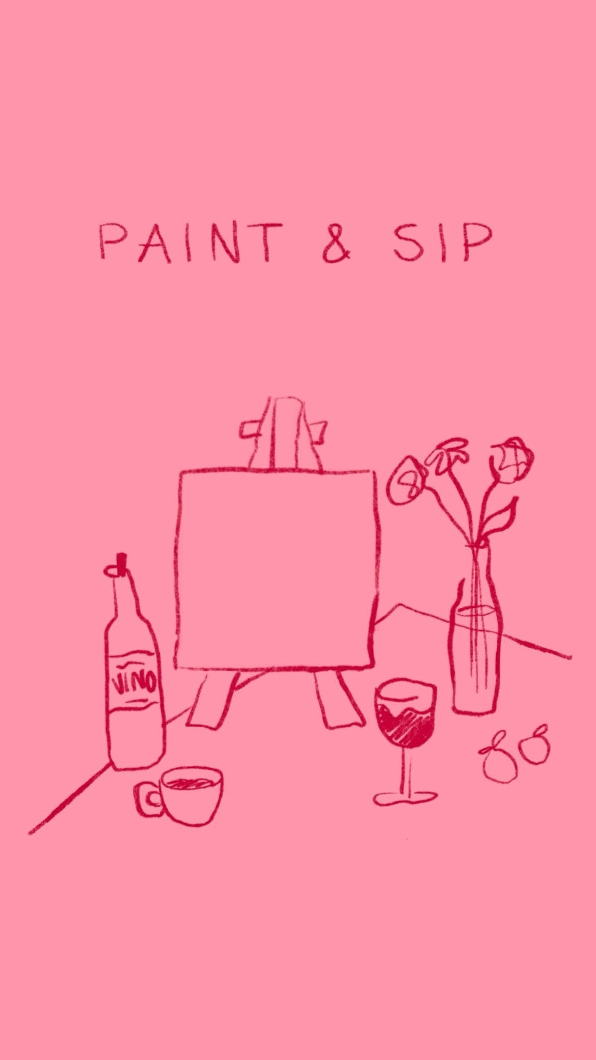 Paint and sip night ticket (FEB 18 6:30)